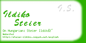 ildiko steier business card